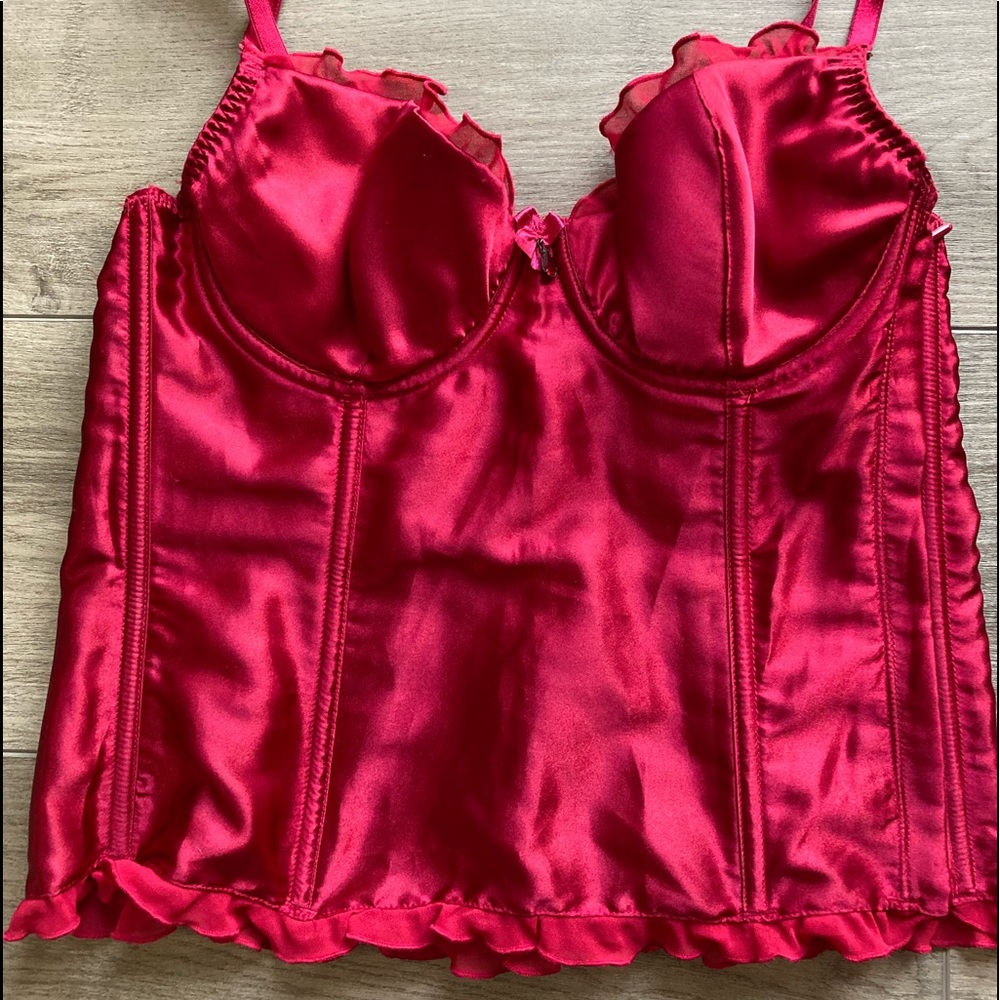 34C Red Bustier